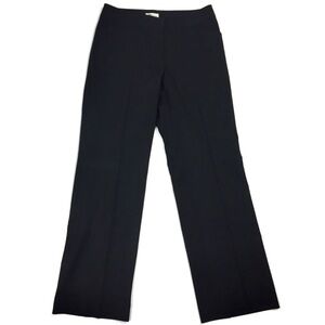 Tahari ASL Stretch Black Creased Front Bootcut Pants Womens Size 4